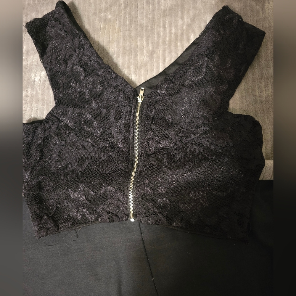Charlotte Russe Black Lace Crop Top
